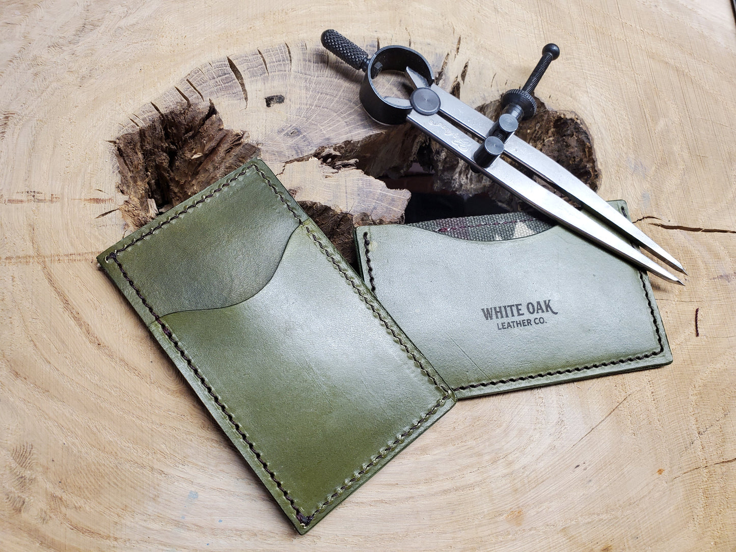 Minimalist Card Wallet - Camo Lined