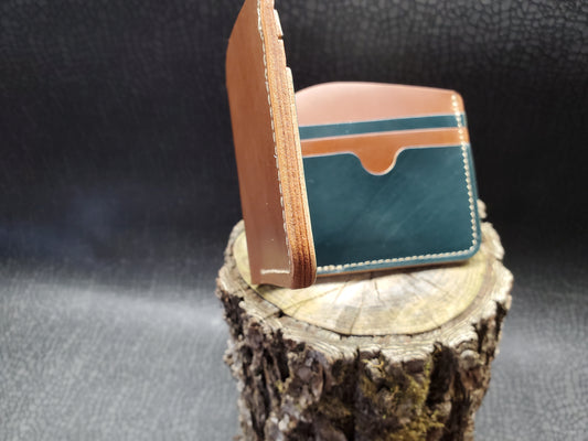 BURRARD Bifold Wallet (English Tan & Green)