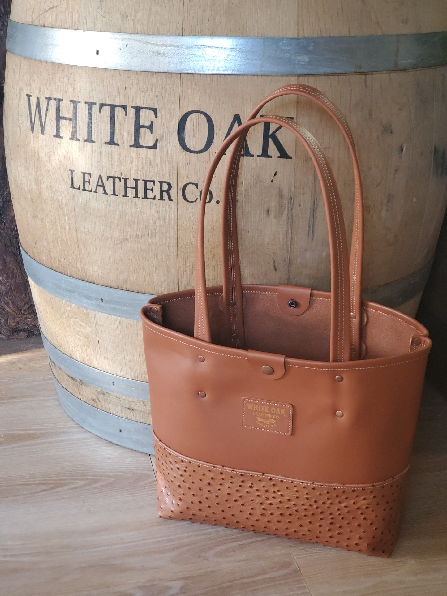 AMBLESIDE Tote (Brown/Ostrich Embossed) *Out of Stock